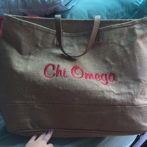 CHI OMEGA tote bag